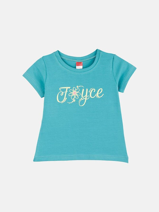 Joyce Set Kinder-T-Shirts Blau-Rosa