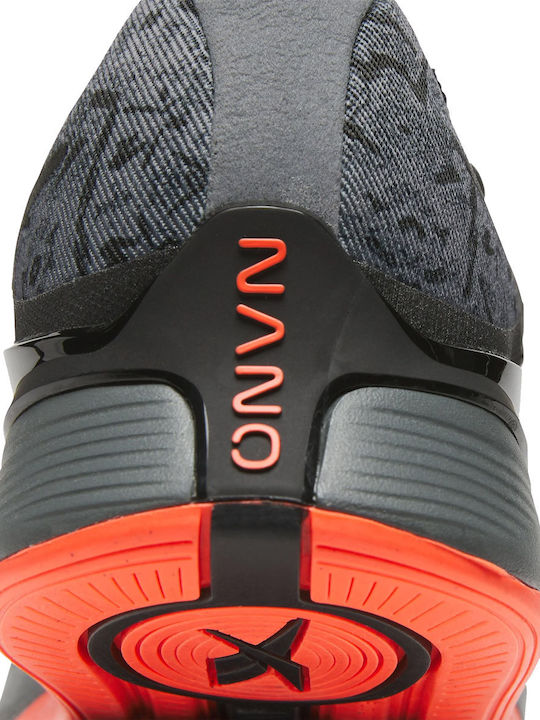 Nano X4 Sport Shoes Crossfit Pure Grey 6 / Black / Orange Flare