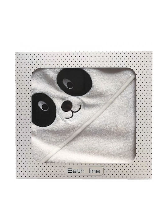 Das Home Baby Hooded Bath Towel White 80x80cm