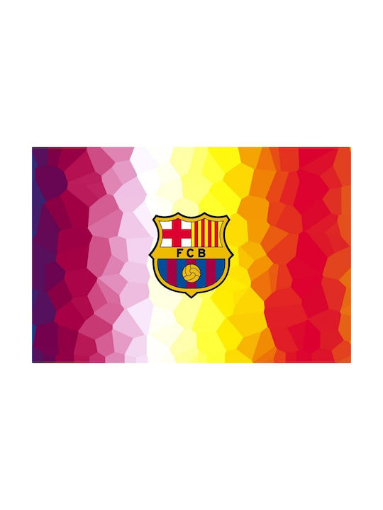 Fcb Logo Πίνακας σε Καμβά 80x50cm