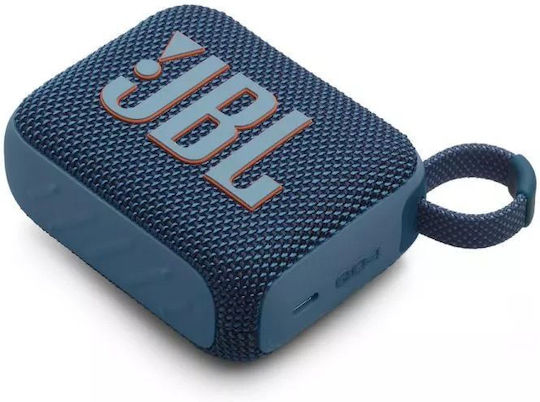 JBL Go 4 Waterproof Bluetooth Speaker 4.2W with Battery Life up to 7 hours Blue