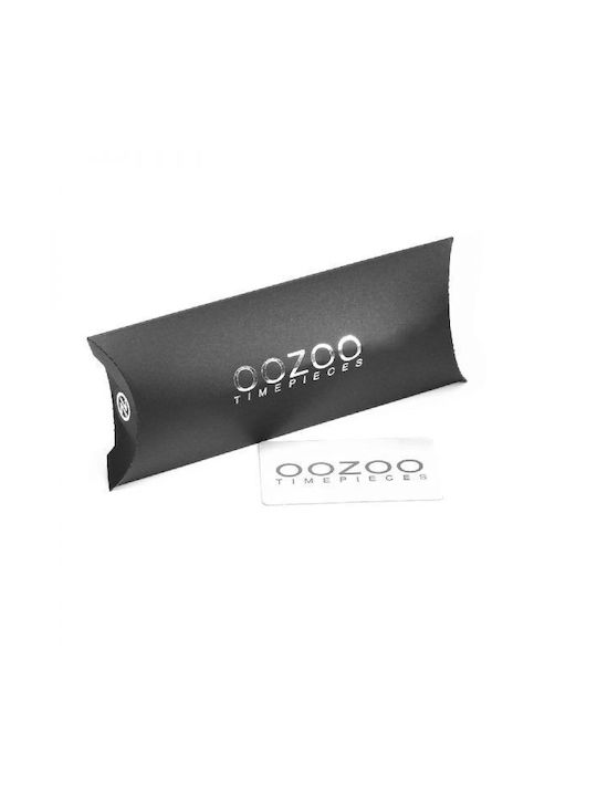 Oozoo Γυναικείο Ρολόι 40mm Μπαταρίας με Ροζ Δερμάτινο Λουράκι