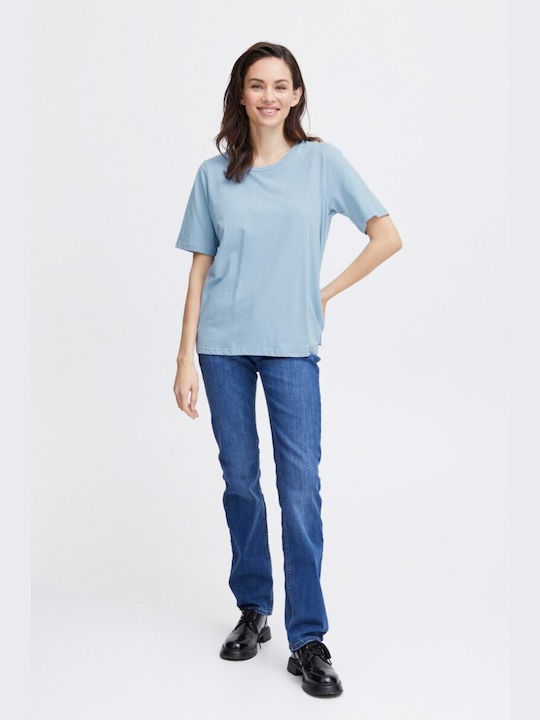 Fransa Damen T-shirt Hellblau