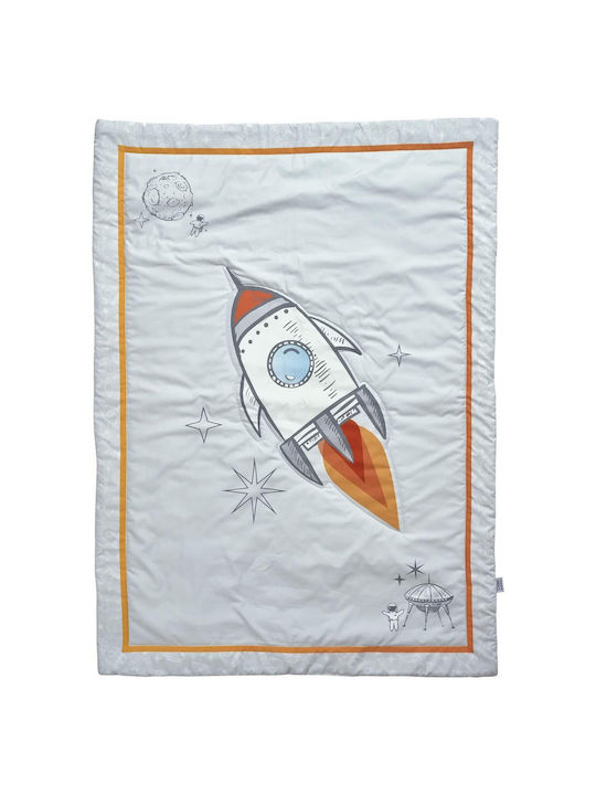 Das Home Βρεφικό Κουβερλί Microfiber Κίτρινο|γκρι|μπλε 110x150cm