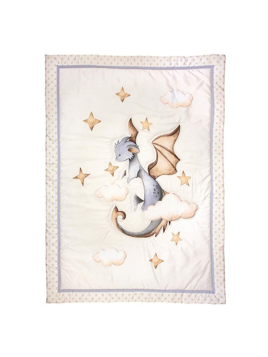 Greenwich Polo Club Baby Quilt 110x150cm White, Mint, Beige