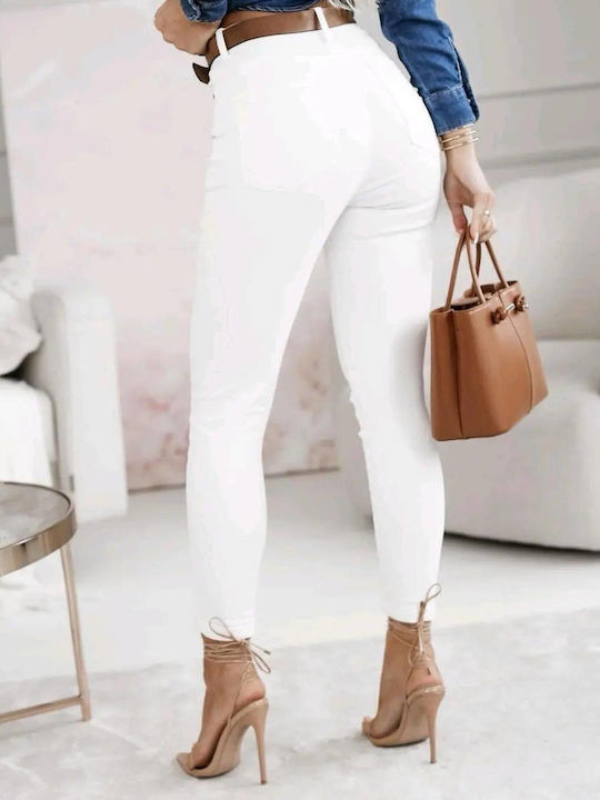 Damen Stoff Hose White