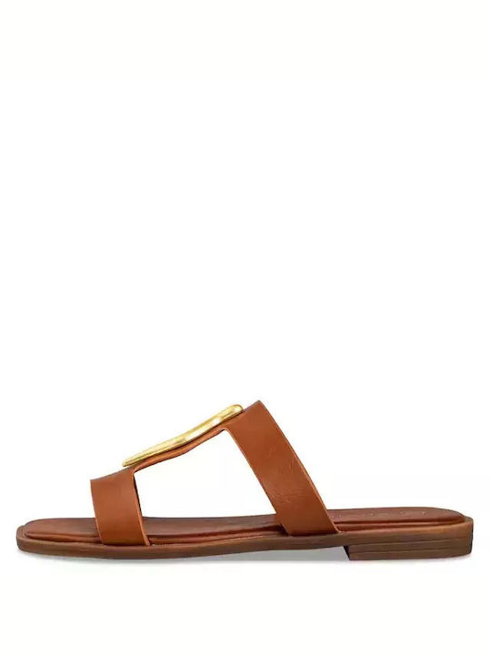 Envie Shoes Women's Flat Sandals in Brown Color