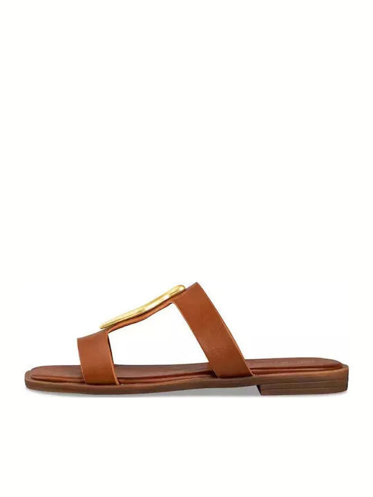 Women's Flat Sandals Tabac Brown