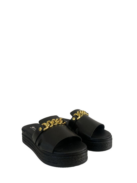 Blondie Women's Flat Sandals in Black Color