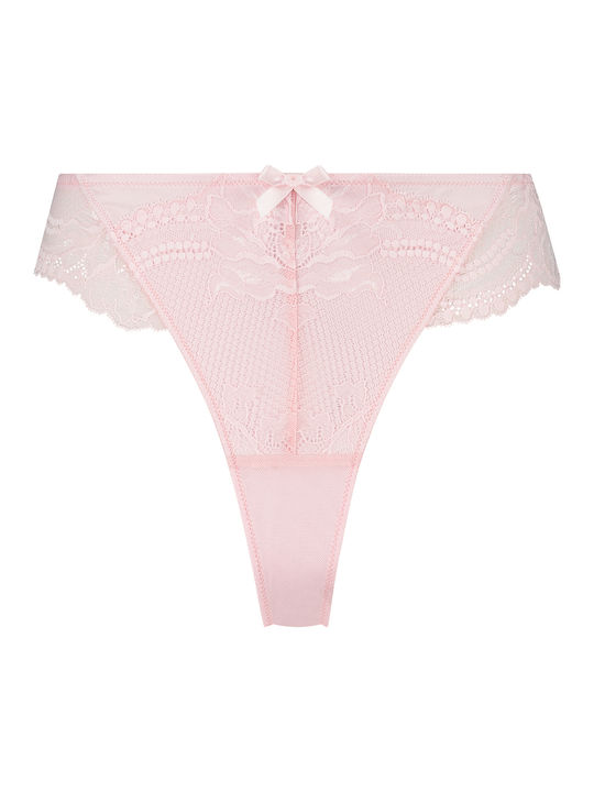 Hunkemöller Women's String with Lace Pale Lilac