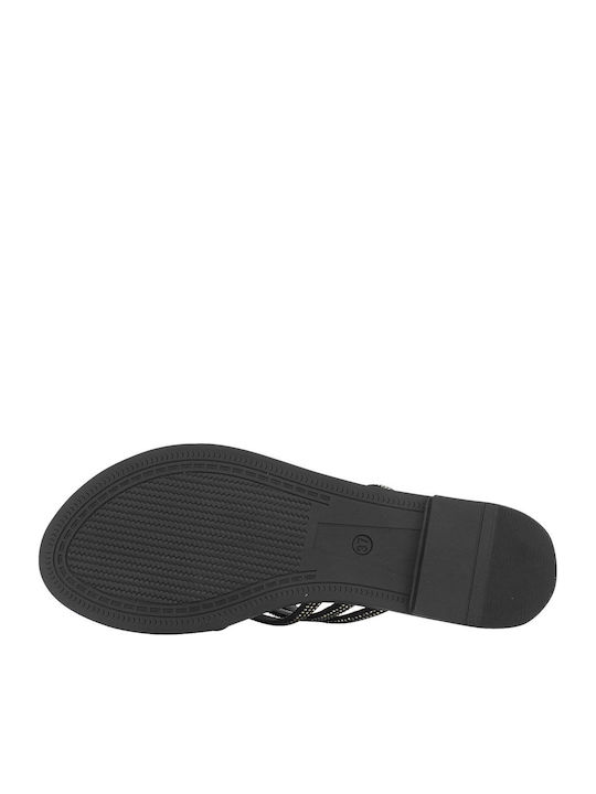 Nabere Women's Flat Sandals in Black Color