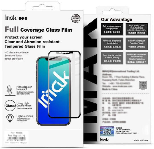 Imak Curved 3D Full Face Tempered Glass (Realme X50)