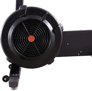 Luxury Fitness Upright Exercise Bike with Air Resistance and Wheels