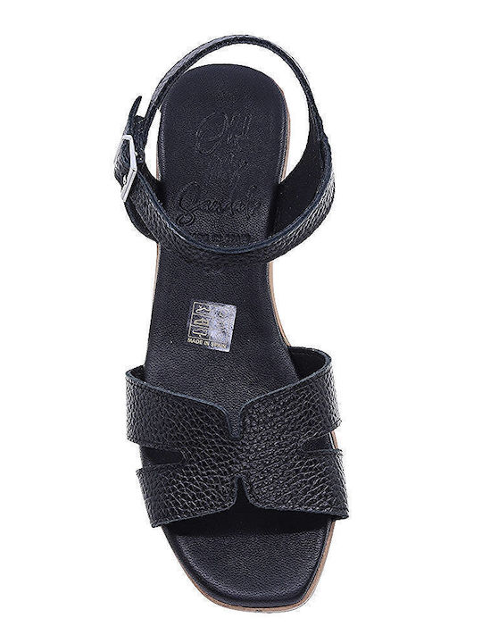 Oh My Sandals Piele Sandale dama in Culorea Negru