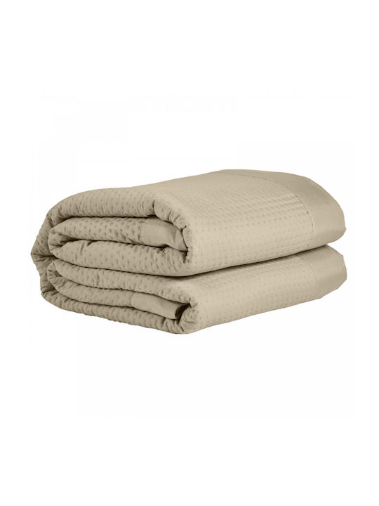 Das Home 9634 Coverlet Queen Size Microfiber Beige 220x240cm
