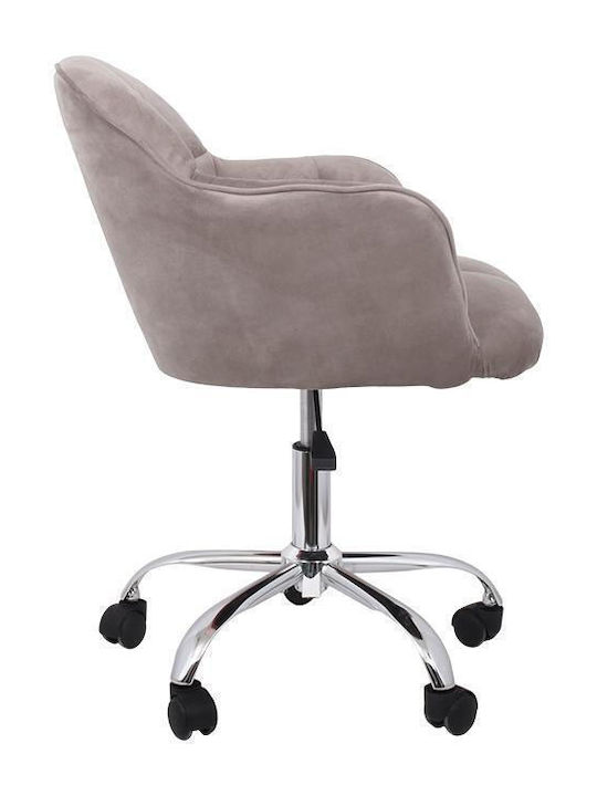 1819 Office Chair with Fixed Arms Coffee Fylliana