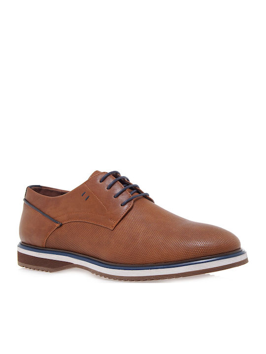Men's Synthetic Leather Casual Shoes Tabac Brown