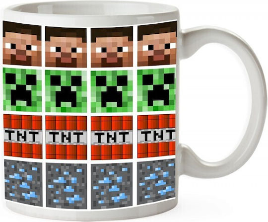 Minecraft Κούπα Κεραμική Πολύχρωμη 330ml 5947500001869