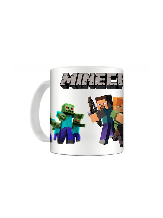 Minecraft Чаша Керамично Многоцветна 330мл