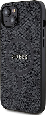 Guess 4g Colored Umschlag Rückseite Synthetisches Leder Schwarz (iPhone 14)