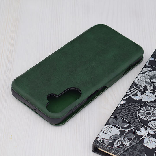 Techsuit Wallet Synthetic Leather / Silicone Green (Samsung Galaxy A15)