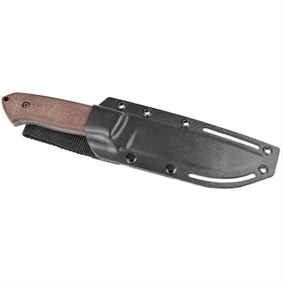 Ultra Outdoor Knife Brown Micarta Acid Stonewashed Nmv Za-pas