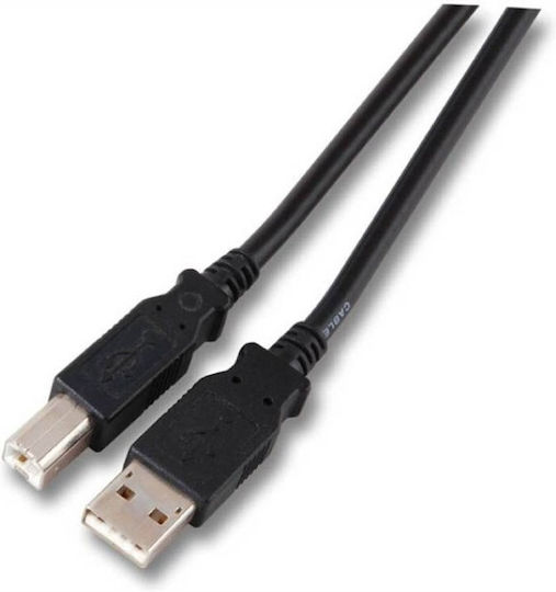EFB USB 2.0 Cable USB-A male - USB-B male Μαύρο 0.5m K5255SW.0,5