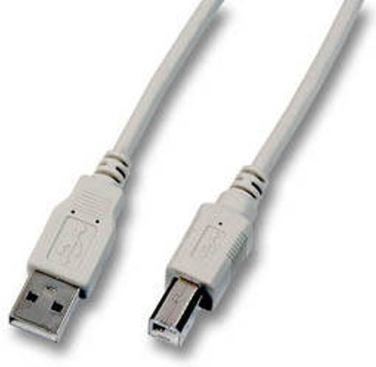 EFB 1.8m USB 2.0 Cable A-Male to B-Male Gray (K5255.1,8)