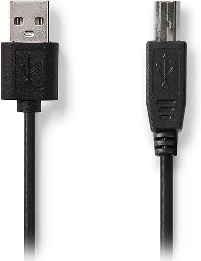 Nedis 2m USB 2.0 Cable A-Male to B-Male (CCGL60101BK20)