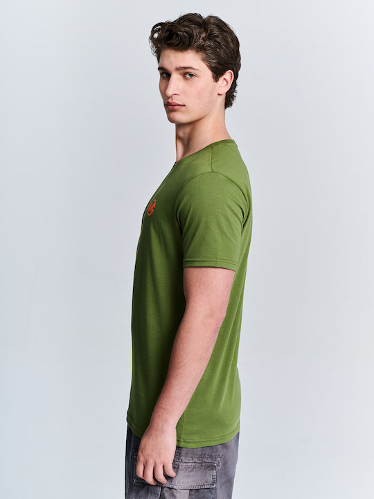 Staff Men's Short Sleeve T-shirt Khaki