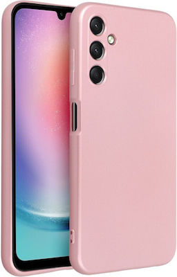 Samsung Umschlag Rückseite Metallisch Rosa (Samsung A25 5G)