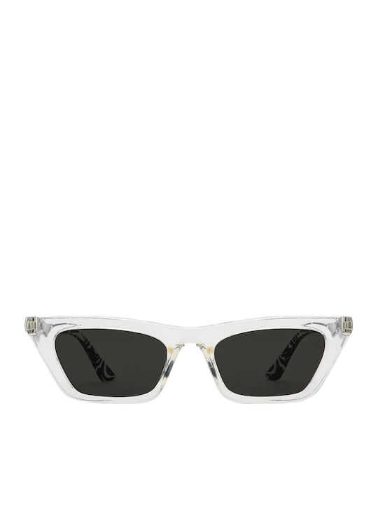 Volcom Peace Punk Sunglasses Transparent with Acetate Frame & Gray Lens Volcom Peace Punk Sunglasses Transparent with Acetate Frame & Gray Lens