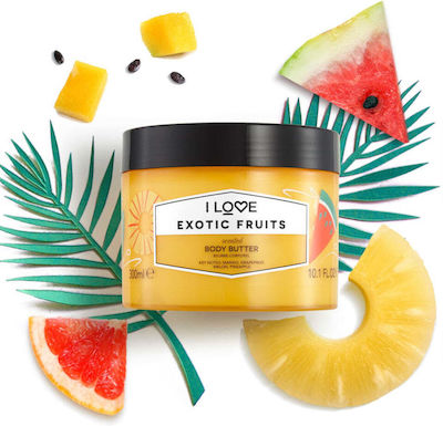 I Love Cosmetics Exotic Fruits Body Butter Feuchtigkeitsspendendes Butter Körper 300ml