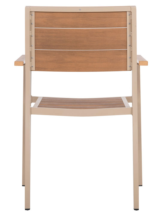Gartenstühle Aluminium Champagner 55x52x86cm