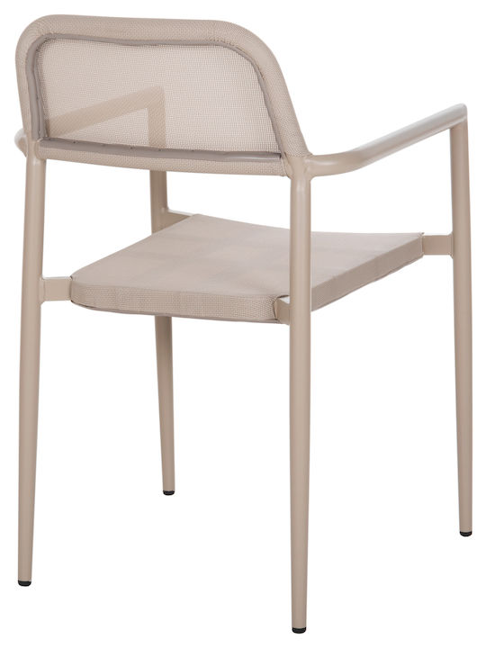 Gartenstühle Aluminium Champagne 53x51x80cm