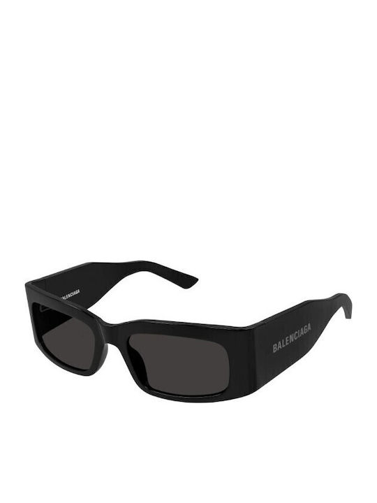 Balenciaga Unisex Sonnenbrille mit Schwarz Kunststoff Gestell und Schwarz Linse