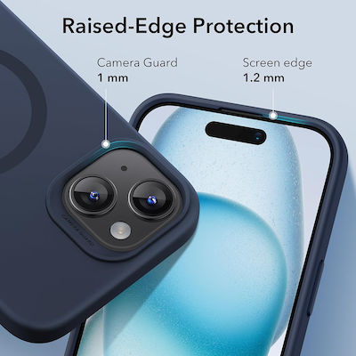 ESR Cloud Soft Halolock Back Cover Blue (iPhone 15)