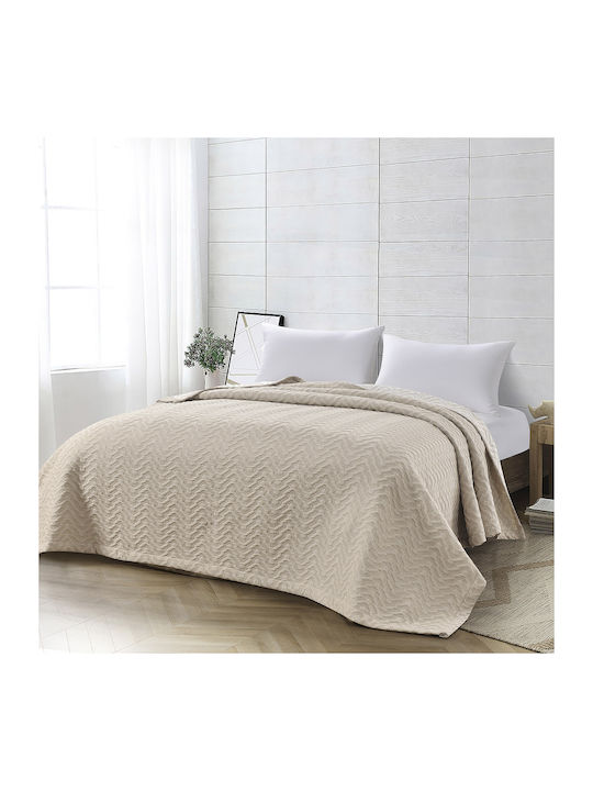 Beauty Home 11174 Blanket 100% cotton King Size 260x270cm. Sand