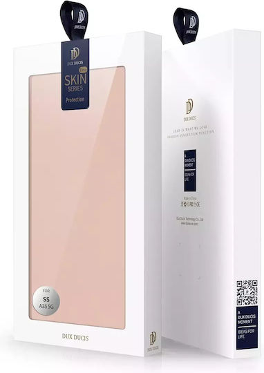Dux Ducis Skin Pro Book Synthetic Leather / Leather Pink (Samsung A35 5G)