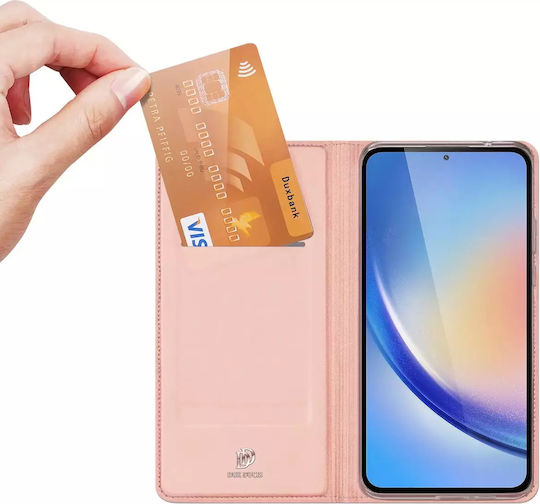 Dux Ducis Skin Pro Book Synthetic Leather / Leather Pink (Samsung A35 5G)