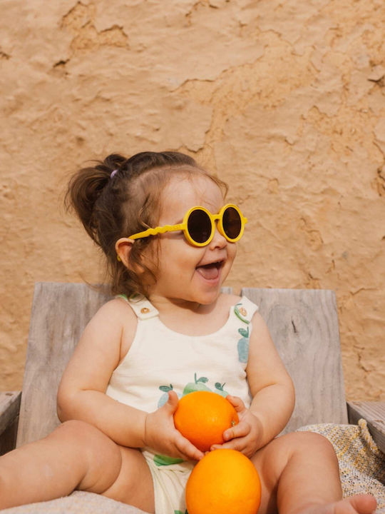 Olivio & Co Στρογγυλά Παιδικά Γυαλιά Ηλίου με Polarized Φακό Κίτρινα