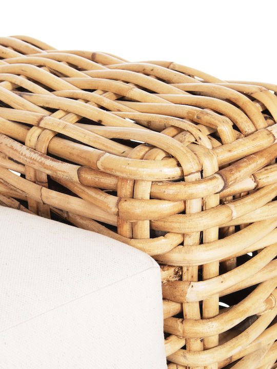 Tropel Baumsessel-Sofa Außenbereich Holz mit Kissen 192x88x70cm