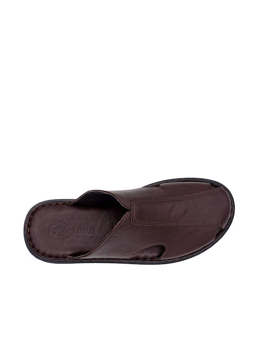 Men's Anatomical Sandals Safe Step - Brown (safe-step-165 Brown)