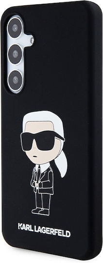 Karl Lagerfeld Ikonik Back Cover Πλαστικό / Σιλικόνης Μαύρο (Galaxy S24+)