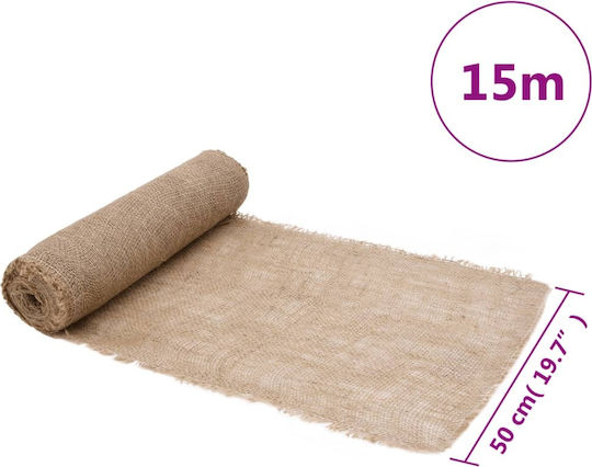 vidaXL Lace Jute Beige Length 15m