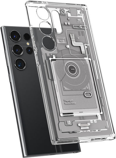 Spigen Ultra Hybrid Umschlag Rückseite Kunststoff 2mm Zero One White (Galaxy S24 Ultra)