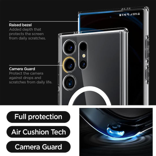 Spigen Ultra Hybrid MagFit Back Cover Πλαστικό 2mm Λευκό (Galaxy S24 Ultra)