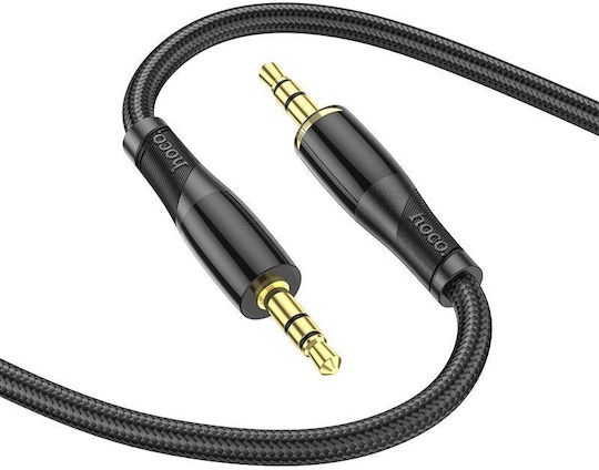 Hoco 3.5mm Jack Cable 3.5mm Male - 3.5mm Male Black Length 1m