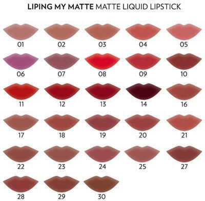 Golden Rose Liping My Matte Long Lasting Liquid Lipstick Matte No22 5gr