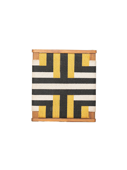 Taburet Din Lemn Pentru Exterior Verano Multicolor 40x45x45cm